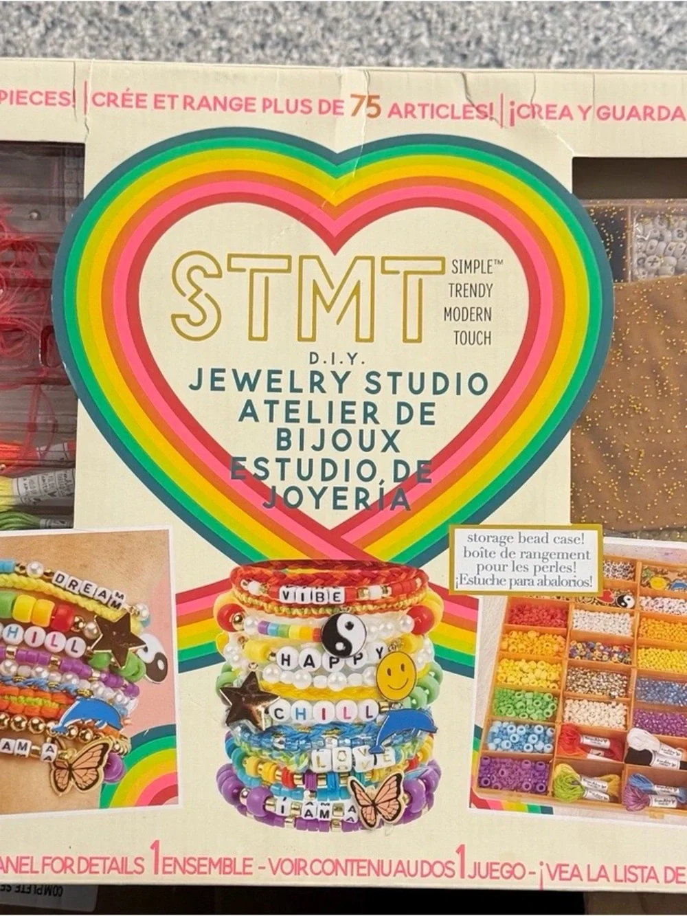 Stmt DIY Jewelry Studio 1500+ Piece Bracelet Making Kit New